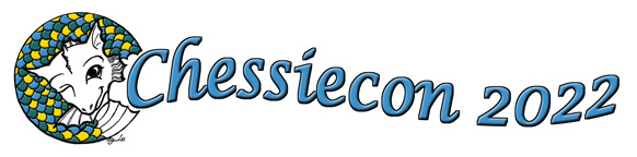 Chessiecon 2022 with circular sleepy Chessie logo